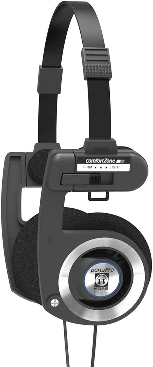 Porta Pro On-Ear Headphones - Classic Retro Design with Collapsible Feature and Included Carrying Case