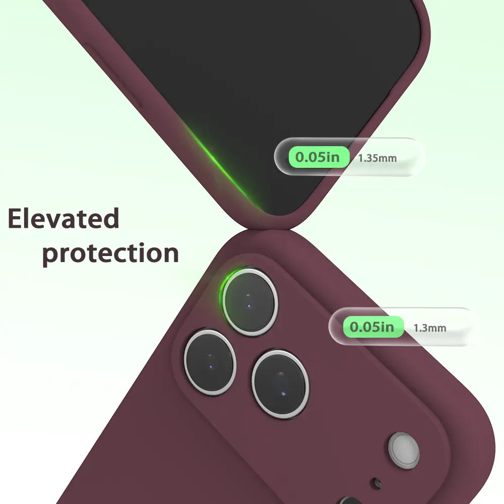 HEXI Cute Liquid Silicone Case for Iphone 17 Series, Soft Touch Slim Shockproof Cover with Full Camera Protection, Microfiber Lining, Girly Morandi Colors