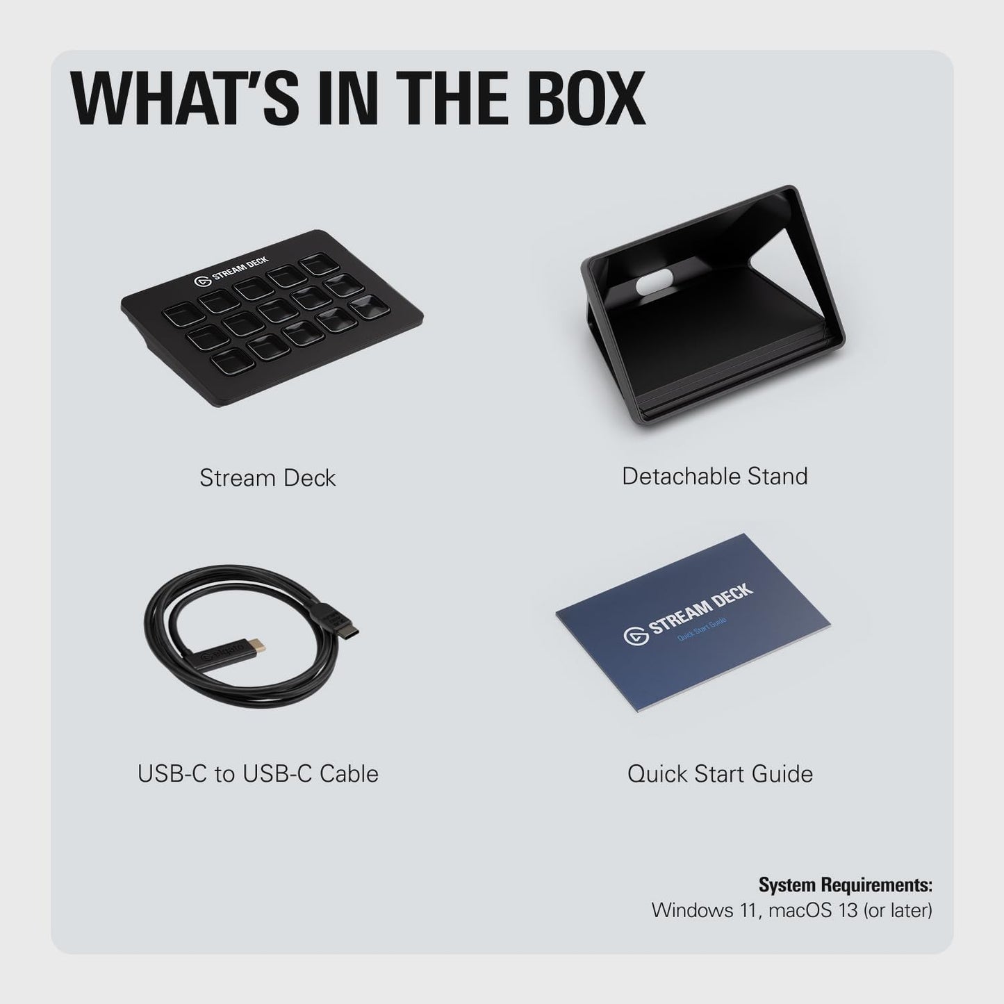 Stream Deck MK.2 - Ultimate Studio Controller with 15 Customizable Macro Keys for OBS, Twitch, YouTube & More - Compatible with Mac & PC