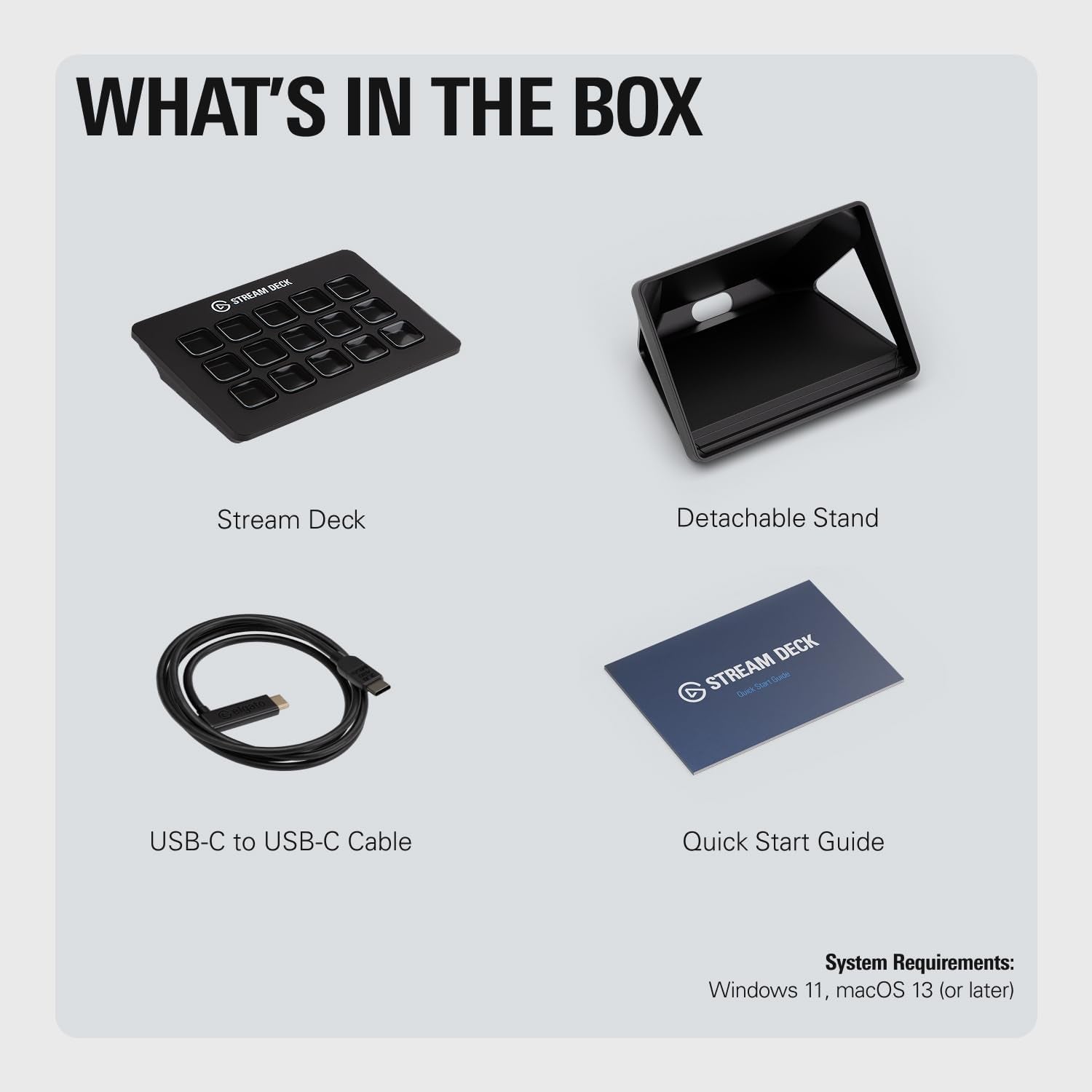Stream Deck MK.2 - Ultimate Studio Controller with 15 Customizable Macro Keys for OBS, Twitch, YouTube & More - Compatible with Mac & PC
