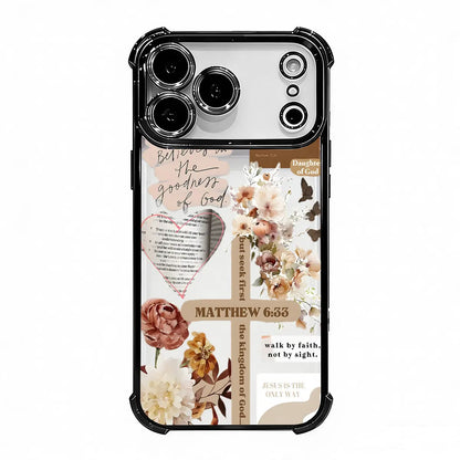 Faith & Grace Cross Pattern Soft TPU Phone Case - Shockproof, Drop-Resistant Rustic Silicone Casing for Iphone 17,16,15,14,13,12,11 Pro Max Air, Women'S Protection Accessory, Phone Accessories (DDSJ260518014)