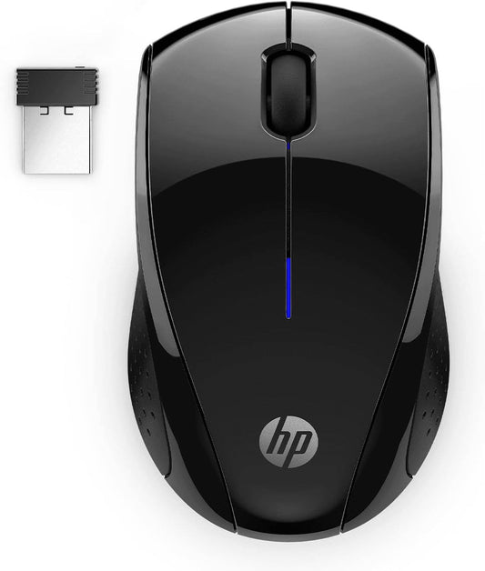 HP X3000 G3 Wireless Mouse - Black, 15-Month Battery, Side Grips for Control, Travel-Friendly, Blue LED, Powerful 1600 DPI Optical Sensor, Compatible with Wins Pc/Laptop, Mac, Chromebook (683N7AA)