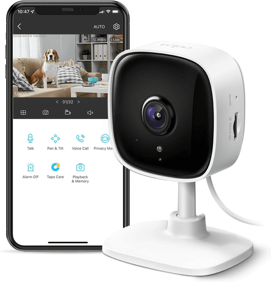 TP-Link Tapo C100 1080P Indoor Security Camera | Baby Monitor, Night Vision, 2-Way Audio, Alexa & Google
