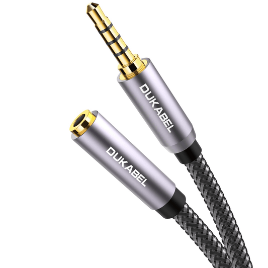 8ft TRRS 4-Pole 3.5mm Headphone Extension Cord