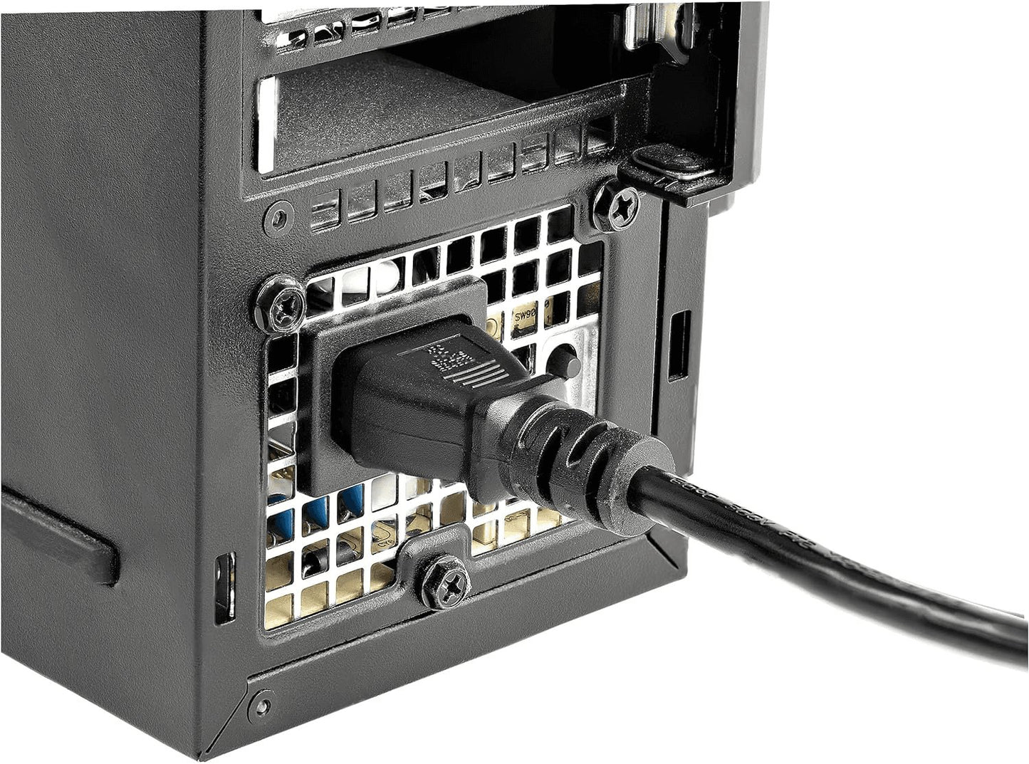 25Ft UL Listed Black Computer Power Cord - NEMA 5-15P to C13, 10A 125V, 18AWG - Ideal for Printers, PCs, and Monitors - Startech PXT10125