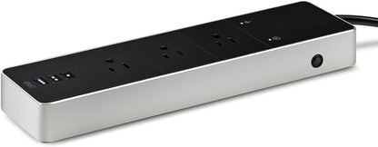 Energy Strip - Smart Triple Outlet & Power Meter for Apple Home, Built-In Schedules & Switches, Surge Protection, Overcurrent Protection, Overvoltage Protection, Energy Metering