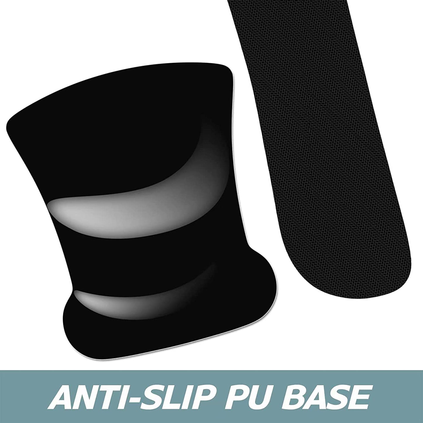 Ergonomic Memory Foam Mouse Pad with Wrist Support - Non-Slip Design for Pain Relief in Gaming & Office Use - Modern Abstract Style