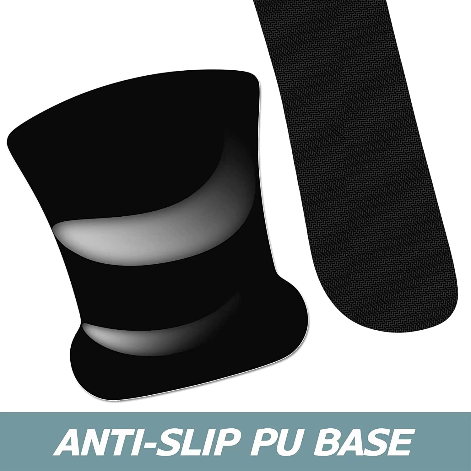 Ergonomic Memory Foam Mouse Pad with Wrist Support - Non-Slip Design for Pain Relief in Gaming & Office Use - Modern Abstract Style