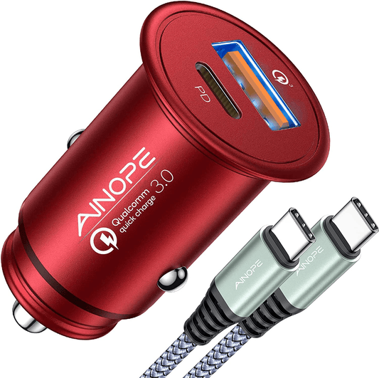 USB C Car Charger 54W Fast Dual Port Adapter