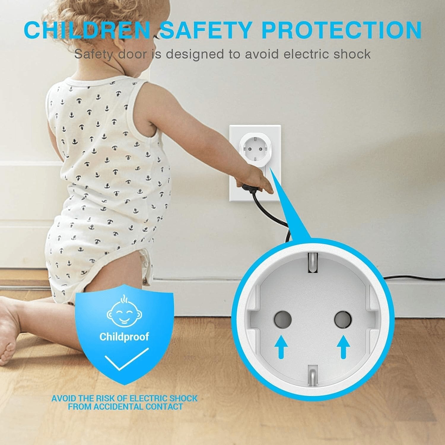 European to US Plug Adapter - Travel Converter for EU Type C & E/F Plugs to USA - Ideal for Spain, France & More!