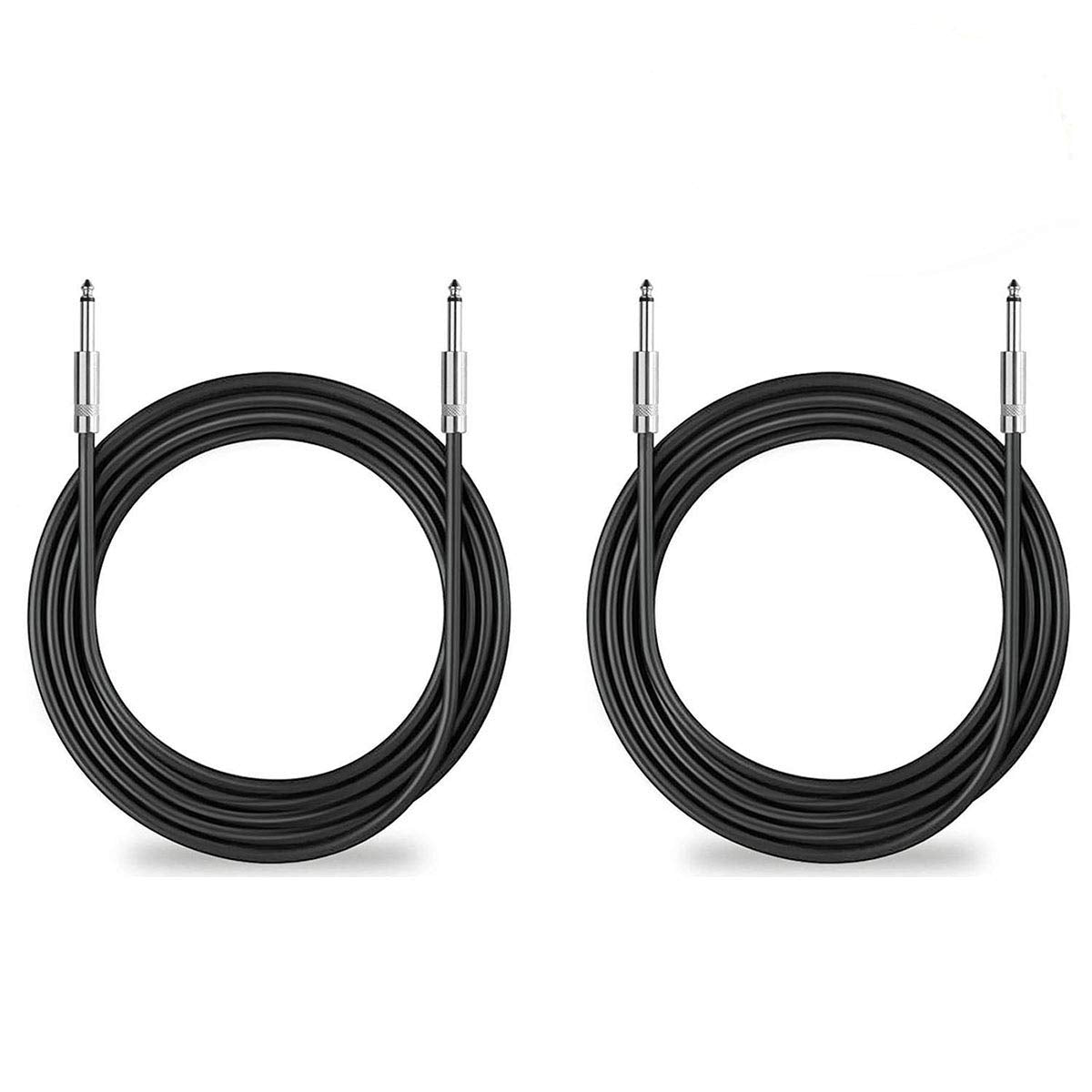 Premium 2-Pack 200 Ft 1/4" Speaker Cables - True 12AWG DJ/PA Audio Patch Cords for Enhanced Sound Performance