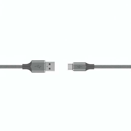 6.6FT USB-B to USB-C Printer Cable Space Grey