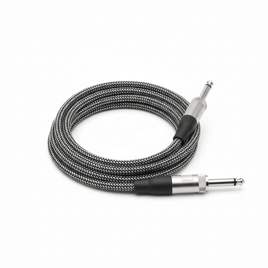 3FT Nylon Braided 1/4 inch TRS Balanced Stereo Audio Cable